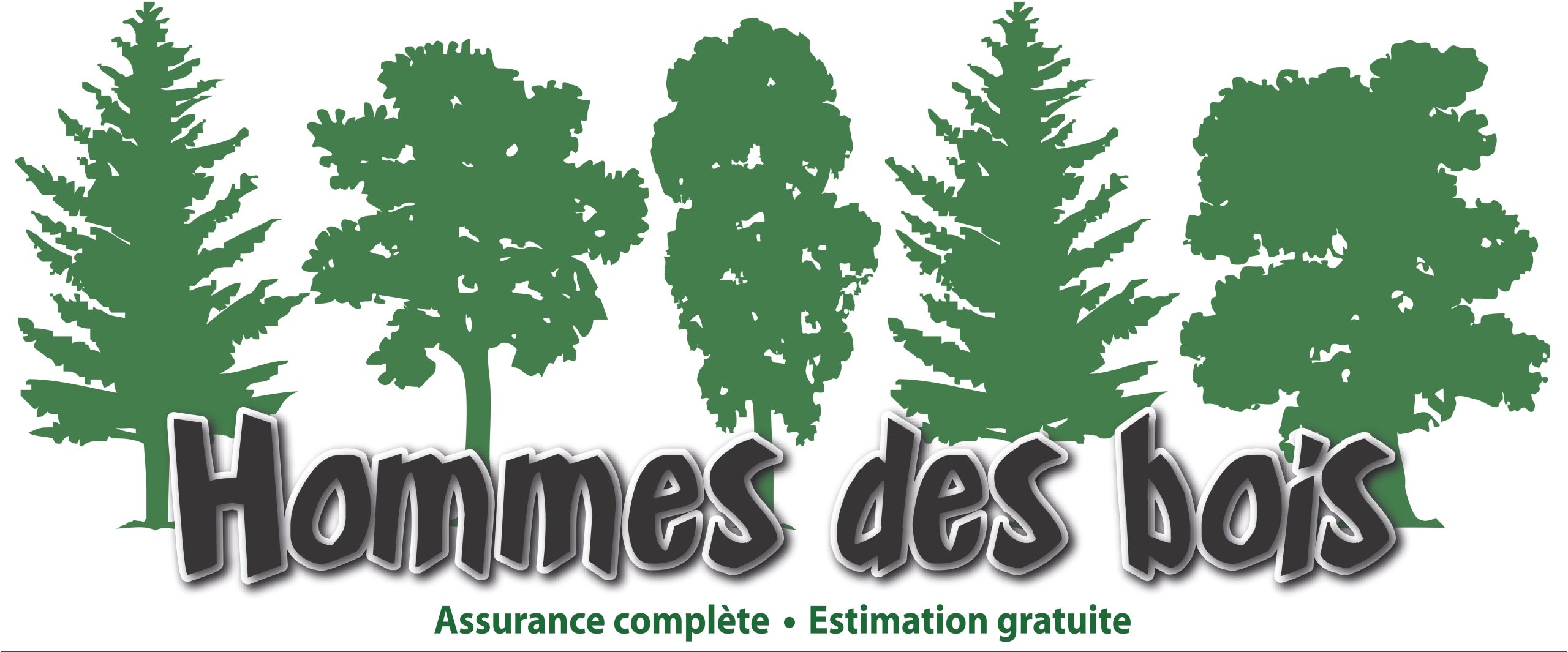 Logo Hommes des Bois pour un service d'abattage d'arbre, déboisement, éssouchage, plantation, fertilisation dans Lanaudière, Laurentides, ... / Broyage Forestier Lanaudière